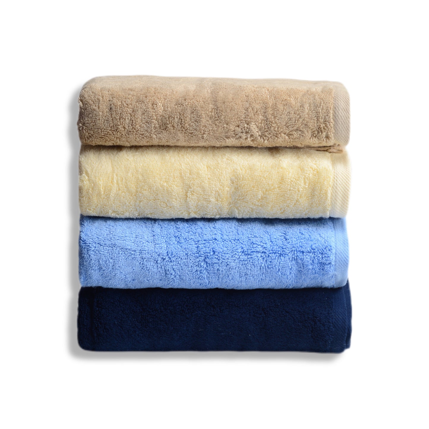Set of 4 plain towels
