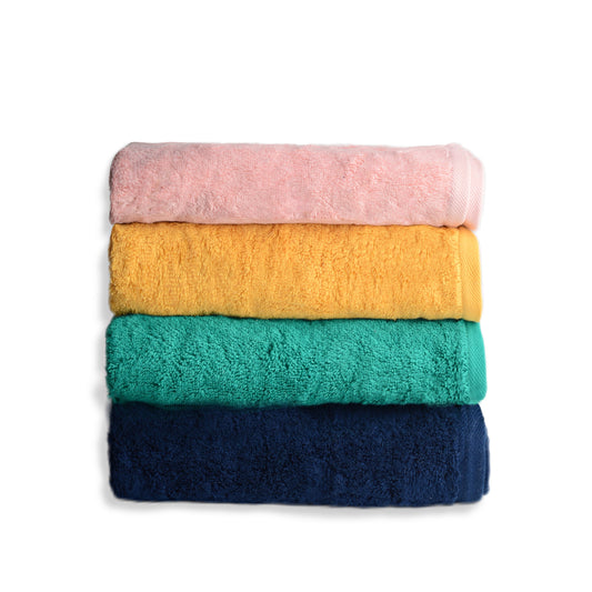 Set of 4 plain towels