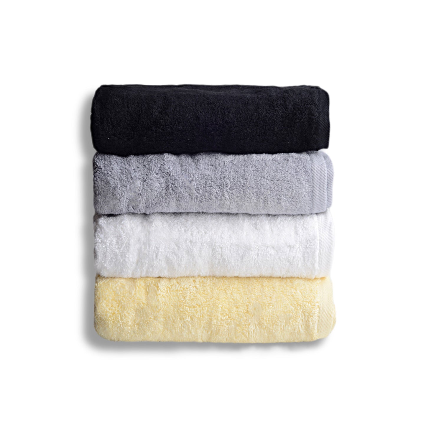 Set of 4 plain towels