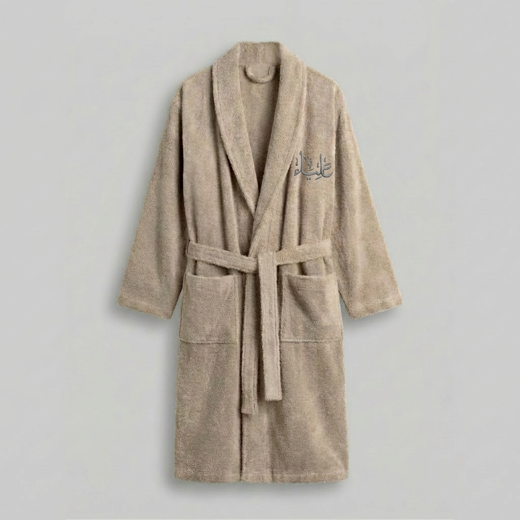 Embroidered Bathrobe