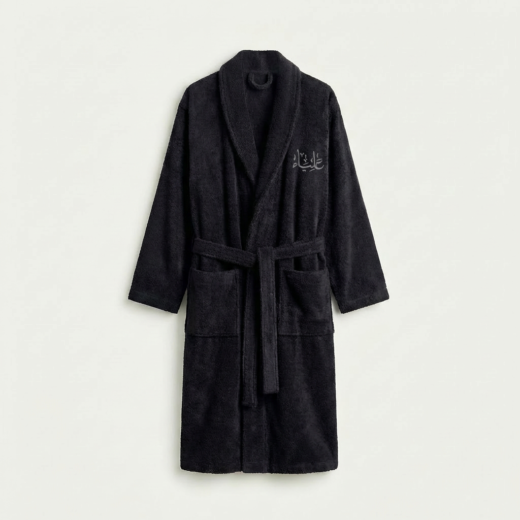 Embroidered Bathrobe