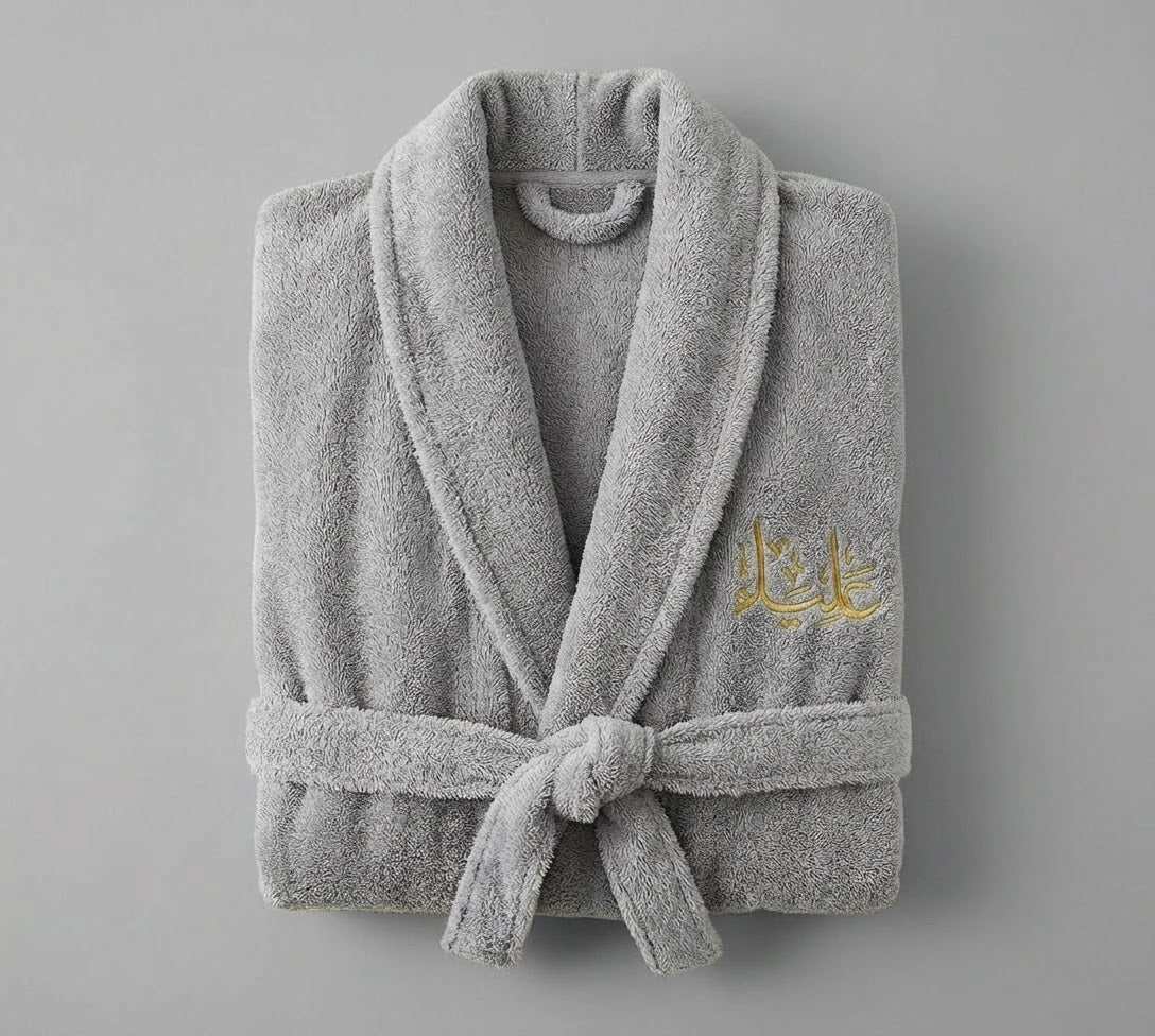 Embroidered Bathrobe