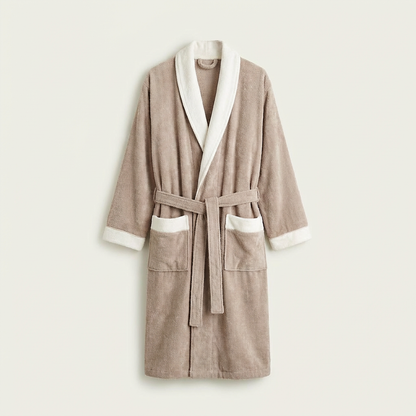Premium Two-Tone Velvet Bathrobe