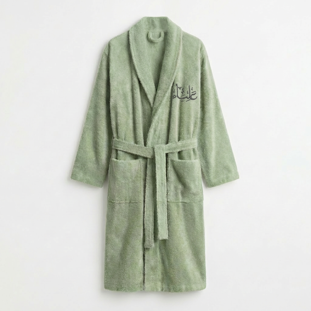 Embroidered Bathrobe