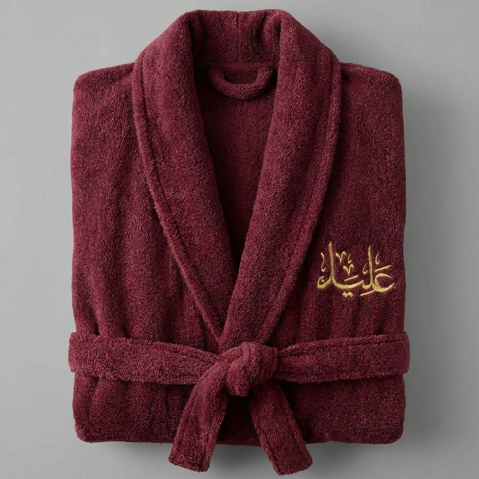 Embroidered Bathrobe