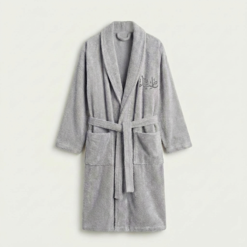 Embroidered Bathrobe
